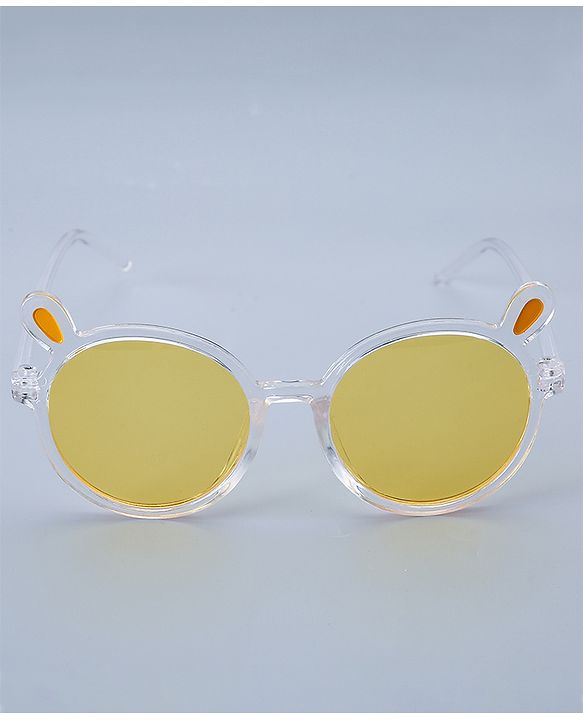 Babyhug Round Shaped Sunglasses Free Size - Yellow