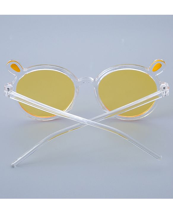Babyhug Round Shaped Sunglasses Free Size - Yellow