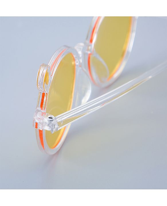 Babyhug Round Shaped Sunglasses Free Size - Yellow