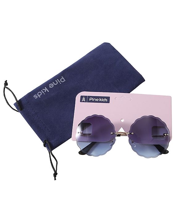 Pine Kids Round Sunglasses - Black