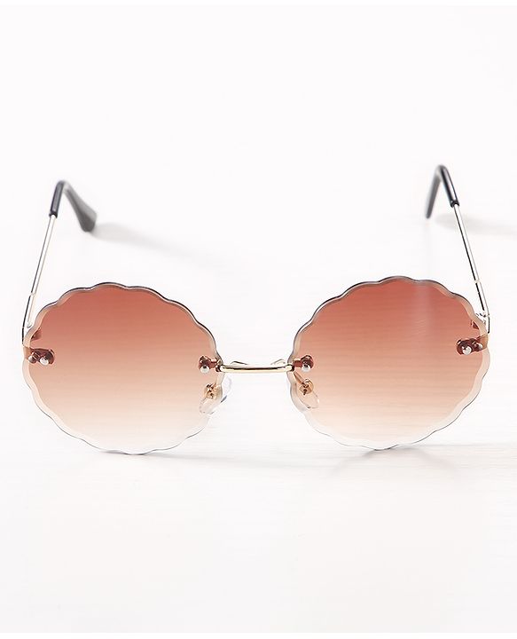 Pine Kids Round Sunglasses - Brown
