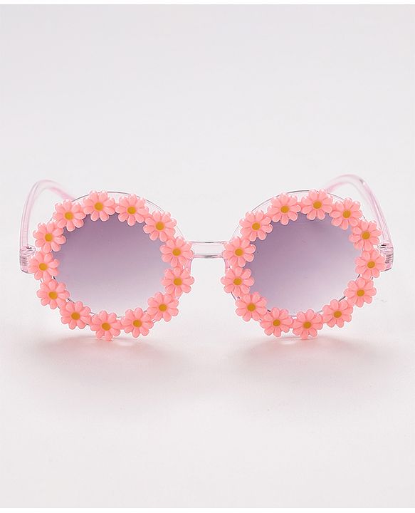 Babyhug Floral Design Sunglass Free Size - Pink