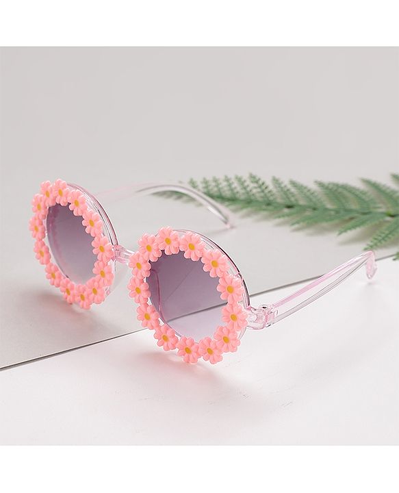 Babyhug Floral Design Sunglass Free Size - Pink