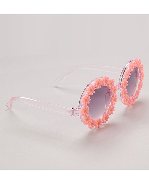 Babyhug Floral Design Sunglass Free Size - Pink