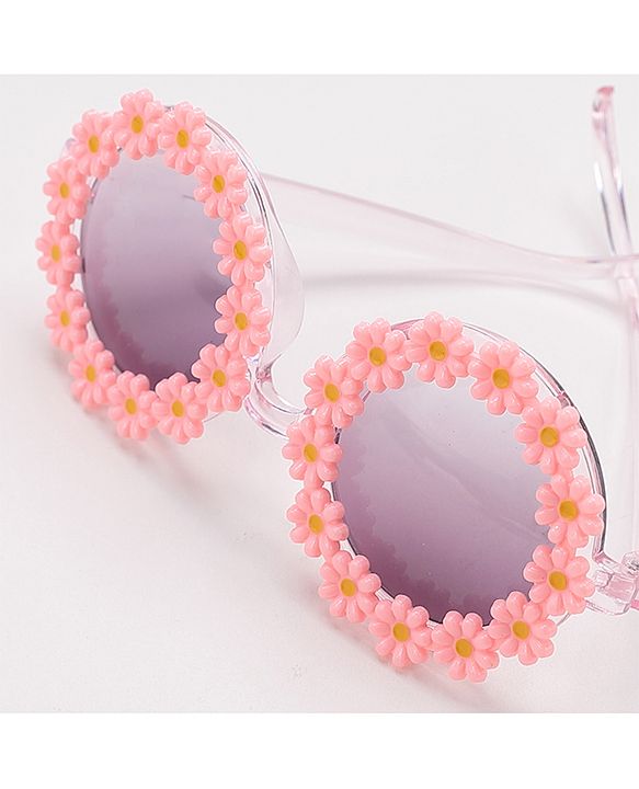Babyhug Floral Design Sunglass Free Size - Pink