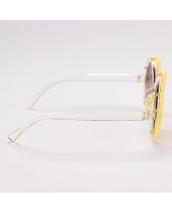 Babyhug Floral Design Sunglass Free Size - Yellow