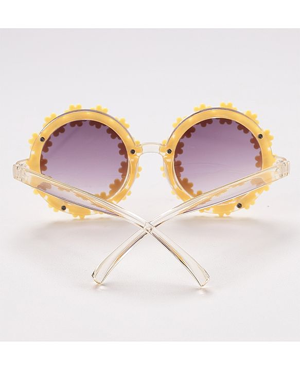 Babyhug Floral Design Sunglass Free Size - Yellow