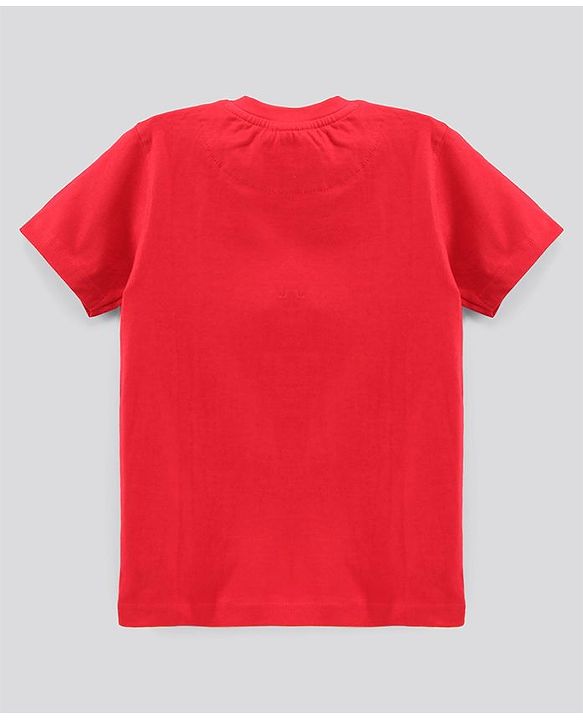 Pine Kids Biowash Half Sleeves Tees Pack of 3 - Red Royal Blue Light Grey