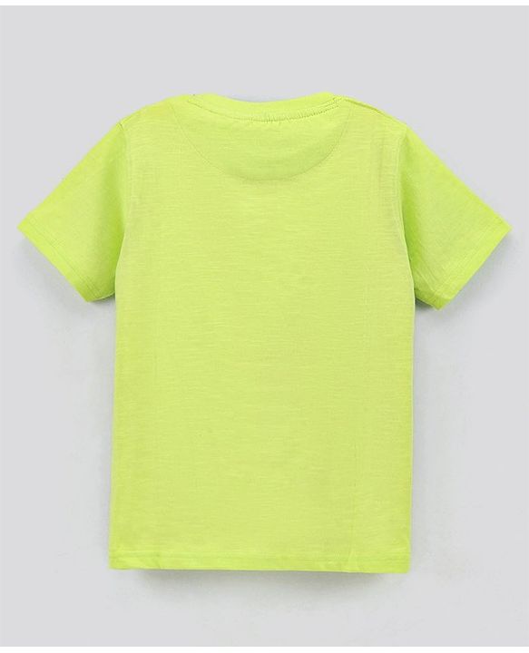 Pine Kids Half Sleeves Biowashed Solid And Printed Cotton TShirt Pack Of 3 - Multicolour