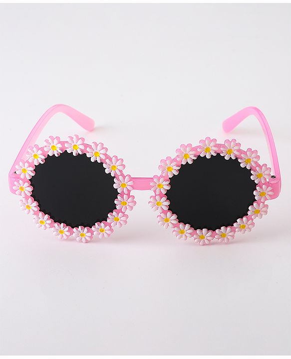Babyhug Sunglasses Floral Frame - Pink