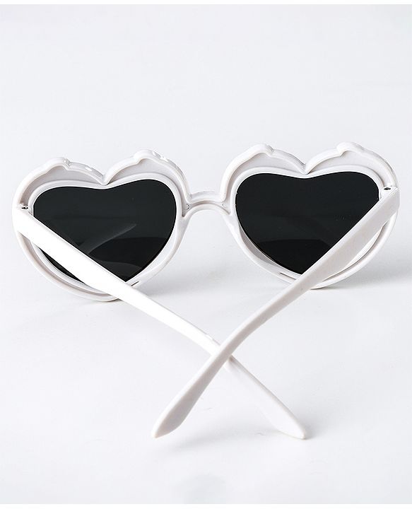 Babyhug Kids Sunglasses Heart Shaped Free Size - White