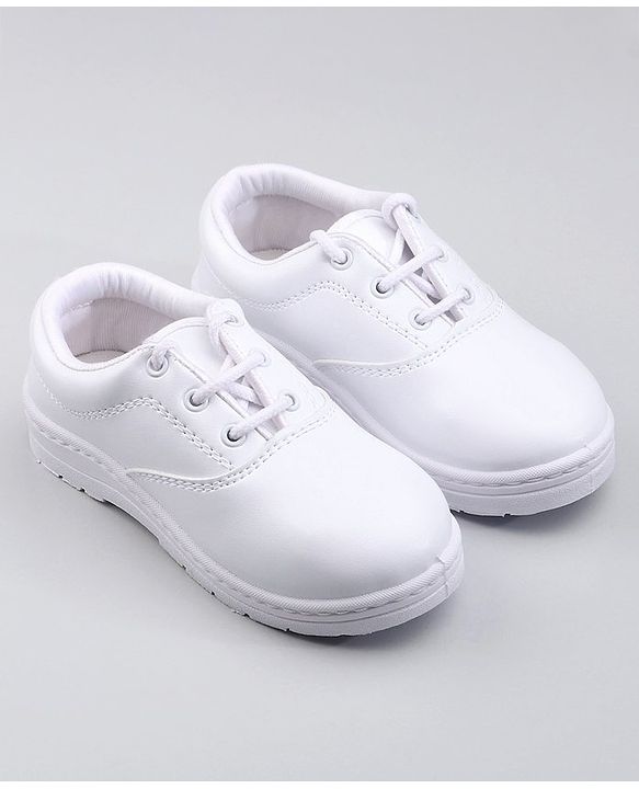 Pine Kids School Shoes - White
