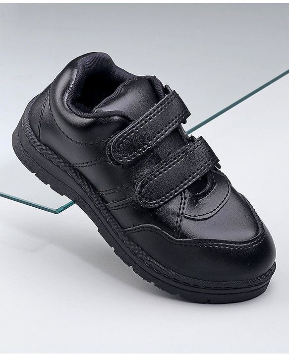 Pine Kids Non Lace School Shoes - Black