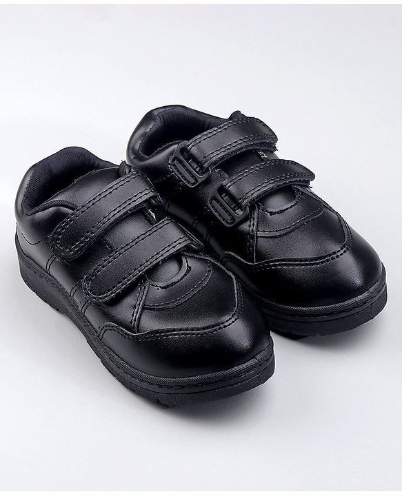 Pine Kids Non Lace School Shoes - Black