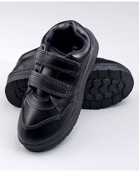 Pine Kids Non Lace School Shoes - Black