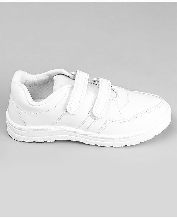 Pine Kids Non Lace School Shoes - White