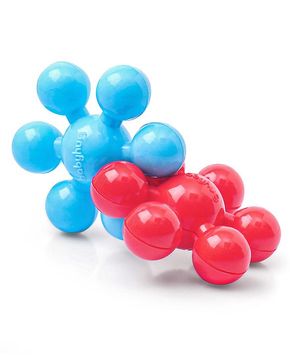 Babyhug Star Links Creative Activity Toy Improves Finger Dexterity Multicolor - 12 Colorful Pieces