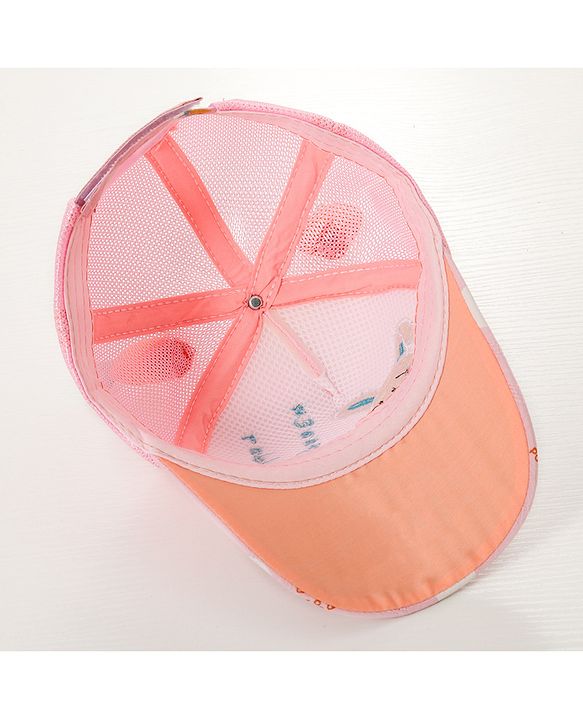 Babyhug Rabbit Embroidered Baseball Cap - Pink