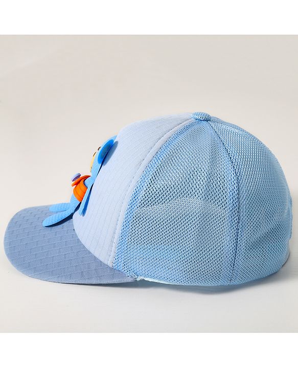 Babyhug Baseball Cap With Bear Applique - Blue