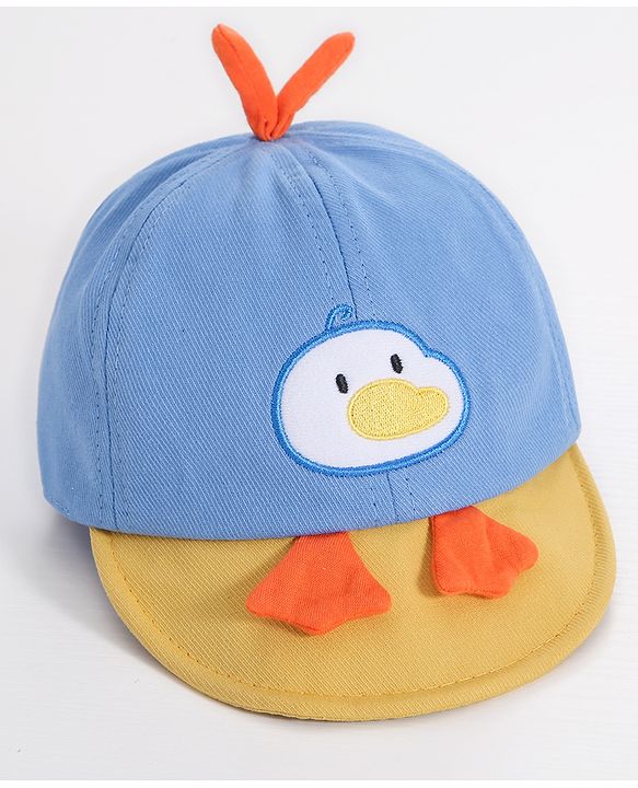 Babyhug Duck Embroidered Baseball Cap - Blue