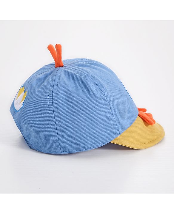 Babyhug Duck Embroidered Baseball Cap - Blue