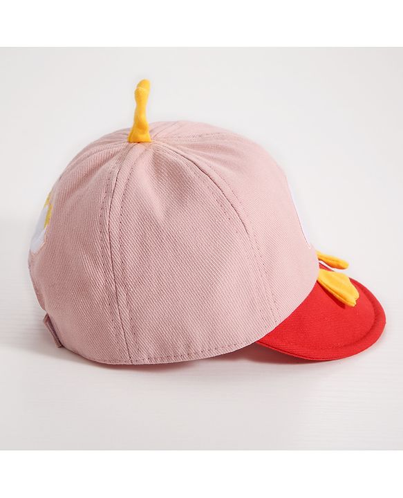Babyhug Duck Embroidered Baseball Cap - Pink