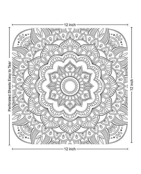 Jubilating Mandala Colouring Book For Adult-1, With Tear Out Sheets: Buy  Jubilating Mandala Colouring Book For Adult-1, With Tear Out Sheets by  Sawan at Low Price in India