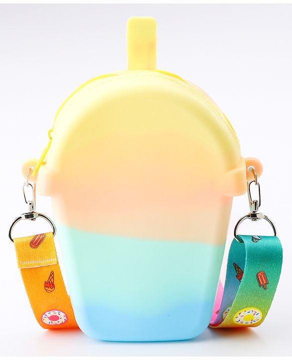 Pine Kids Free Size Ice Cream Shape Sling Bag - Multicolour