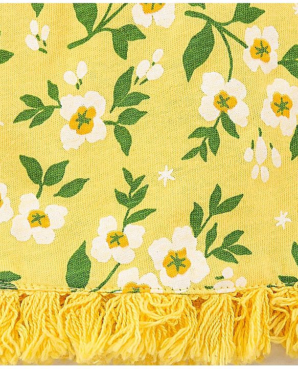 Pine Kids Biowash Sleeveless Tee Floral Print - Aspen Gold