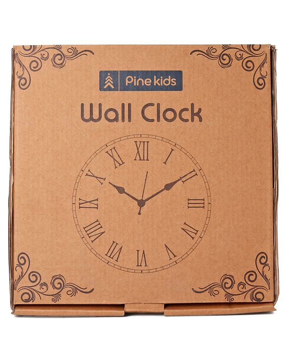 Pine Kids Solar Wall Clock - Blue & Black