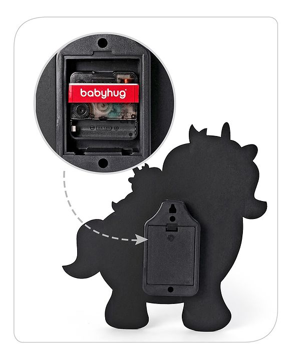 Babyhug Unicorn Wall Clock - White