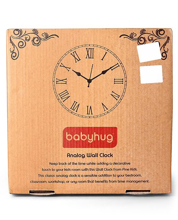 Babyhug Jungle Safari Wall Clock - White