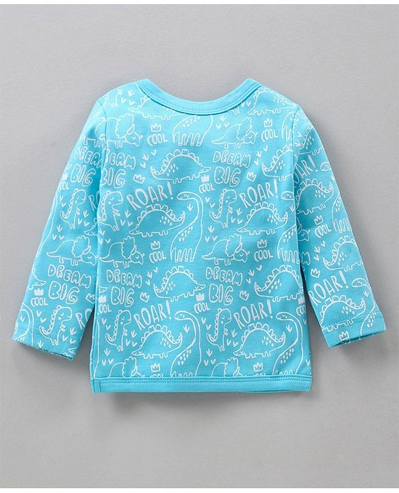 Babyhug Full Sleeves Vests Pack of 3 - Blue Peach White