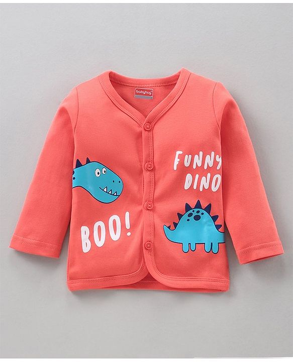 Babyhug Full Sleeves Vests Pack of 3 - Blue Peach White