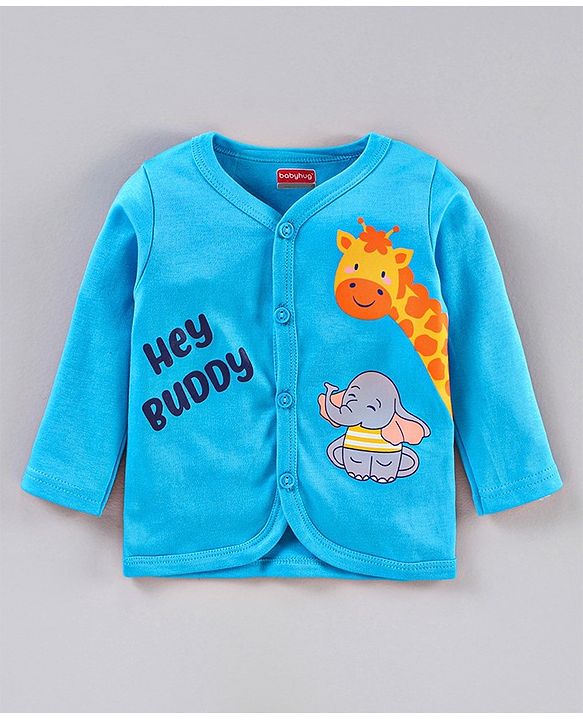Babyhug Full Sleeves Vests Animal Print Pack of 3 - Multicolor