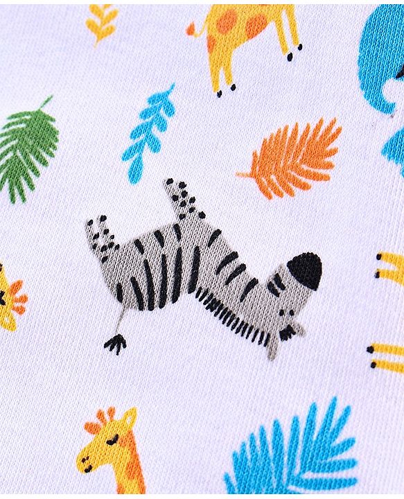 Babyhug Full Sleeves Vests Animal Print Pack of 3 - Multicolor