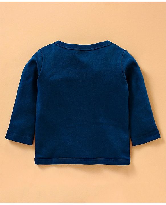Babyhug Full Sleeves Vests Rocket Print Pack of 3 - Blue