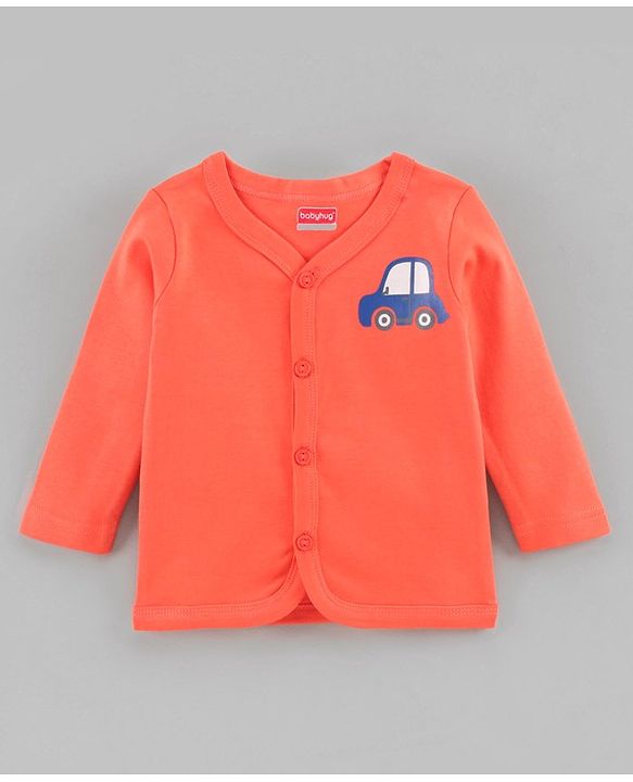 Babyhug Full Sleeves Vests Pack of 3 - Blue Peach White