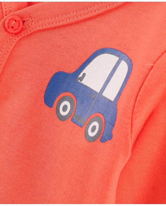 Babyhug Full Sleeves Vests Pack of 3 - Blue Peach White