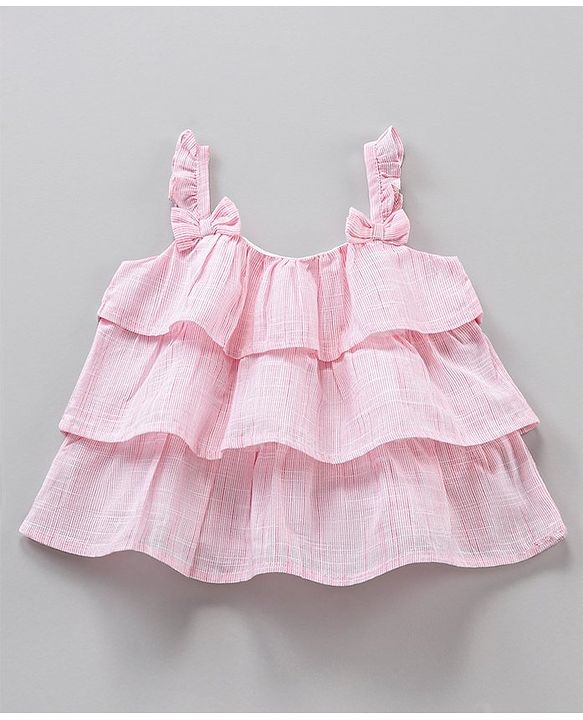 Babyhug Singlet Top & Shorts Floral Print - Pink White