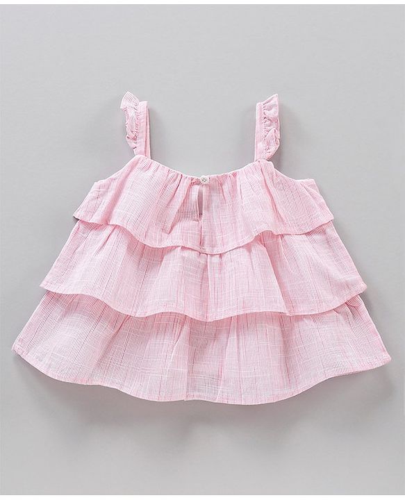 Babyhug Singlet Top & Shorts Floral Print - Pink White