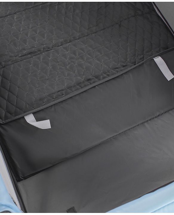 Babyhug Amaze Playpen cum Travel Cot with Mattress & Mosquito Net - Navy Blue| Easy Assembly| Compact Fold| Mesh Sides| Zipper Opening for Fun-play| Storage cum Carry Bag| Wheels with Lock