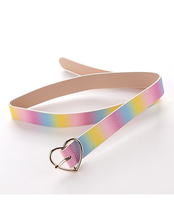 Pine Kids Belts Heart Shaped Buckle Closure Free Size - Multicolor