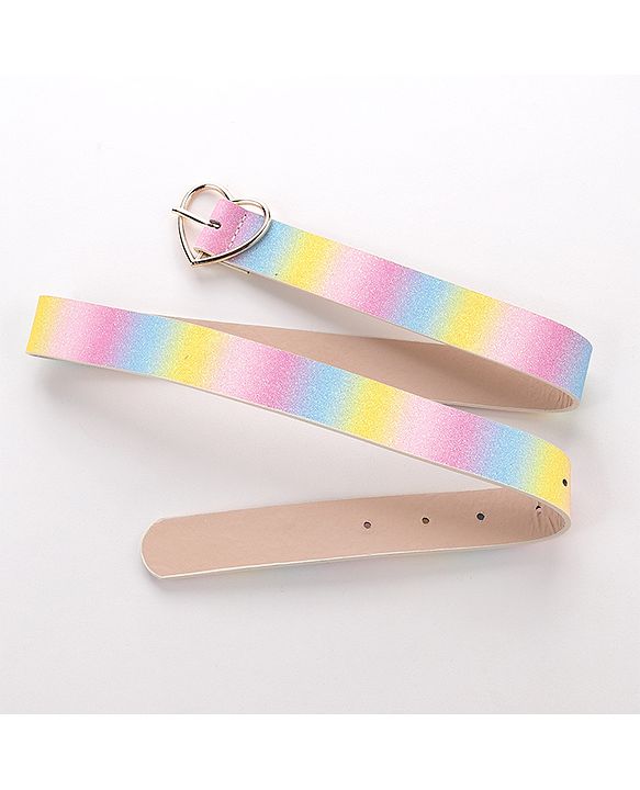 Pine Kids Belts Heart Shaped Buckle Closure Free Size - Multicolor