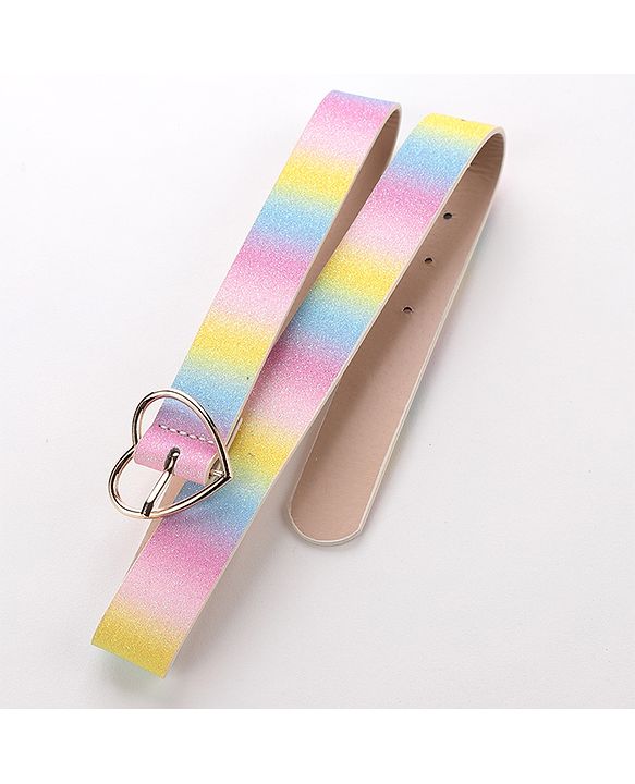 Pine Kids Belts Heart Shaped Buckle Closure Free Size - Multicolor