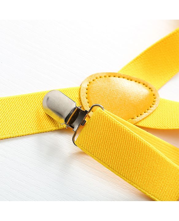 Pine Kids Bow and Suspender Set - Fluorescent Yellow