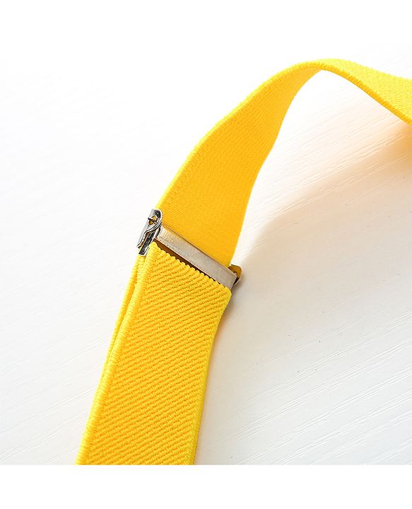 Pine Kids Bow and Suspender Set - Fluorescent Yellow