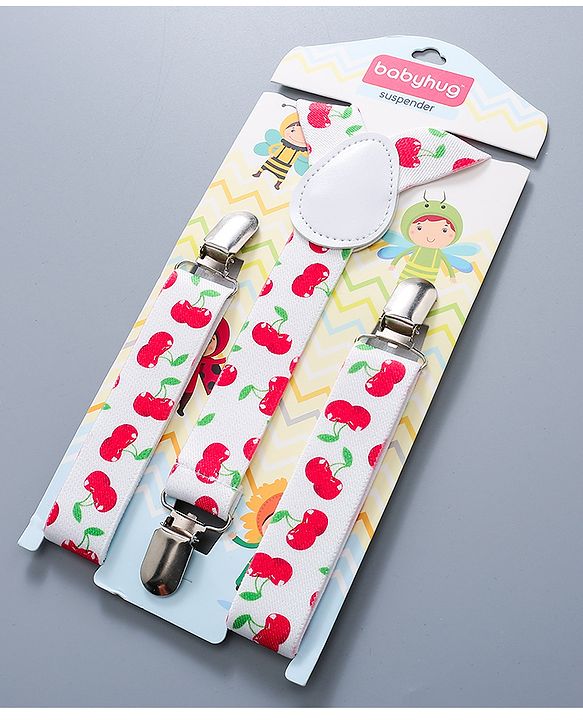 Babyhug Bow and Suspender Set - Multicolor