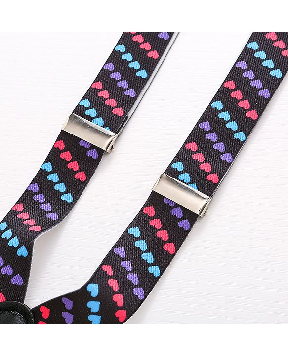 Pine Kids Bow and Suspender Set - Multicolor