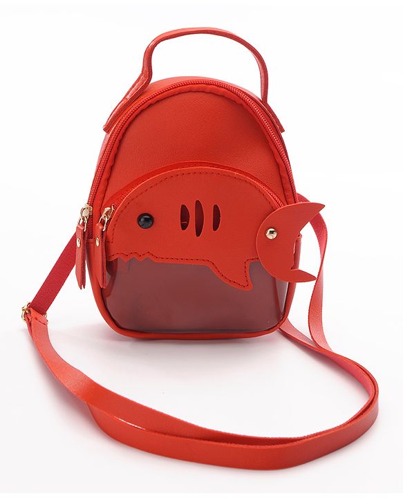 Babyhug Fashion Backpack Animal Design - Pink Red